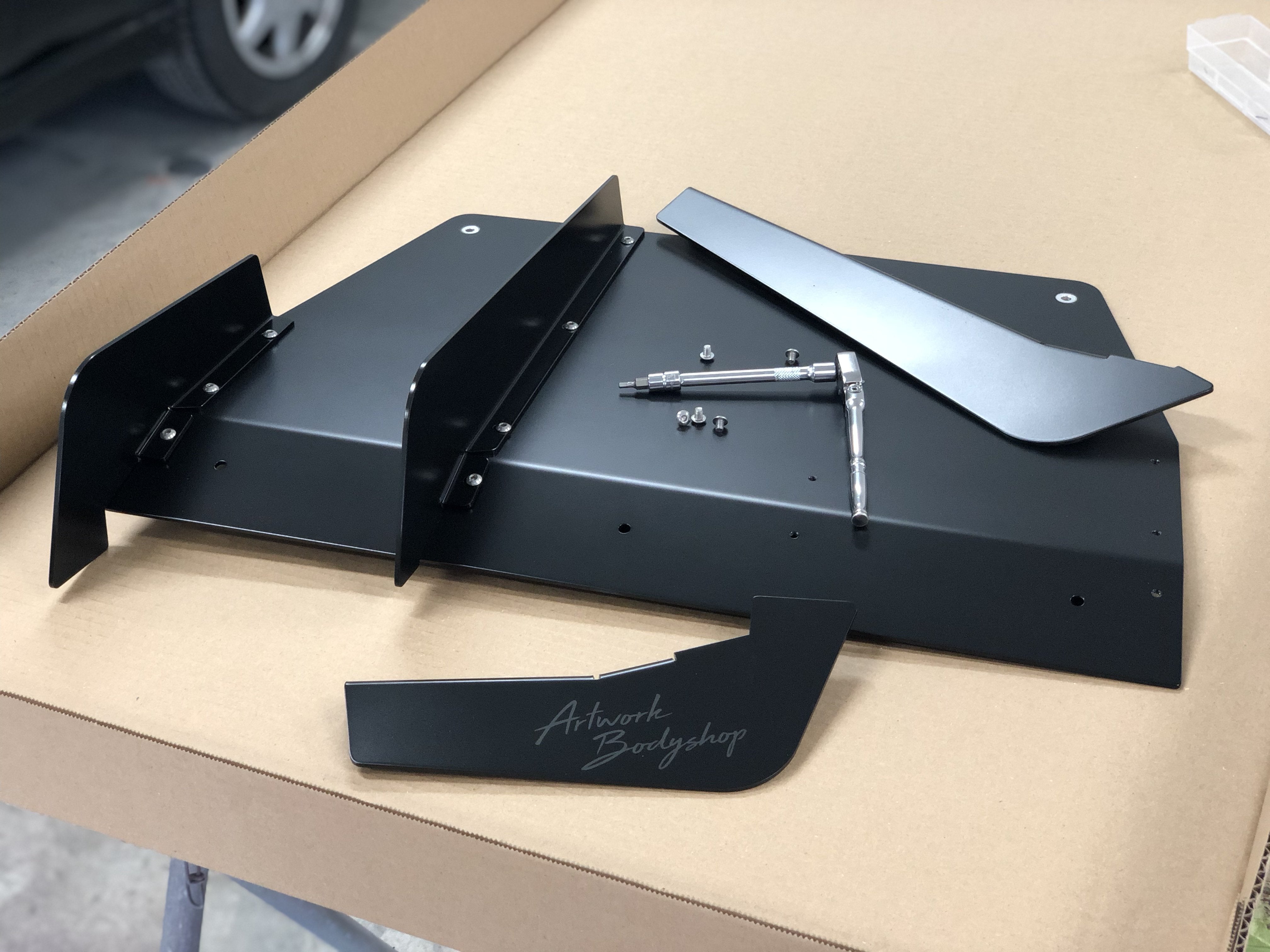 Aluminum Rear Diffuser 3 Pcs - Mitsubishi Lancer EVO 08-16