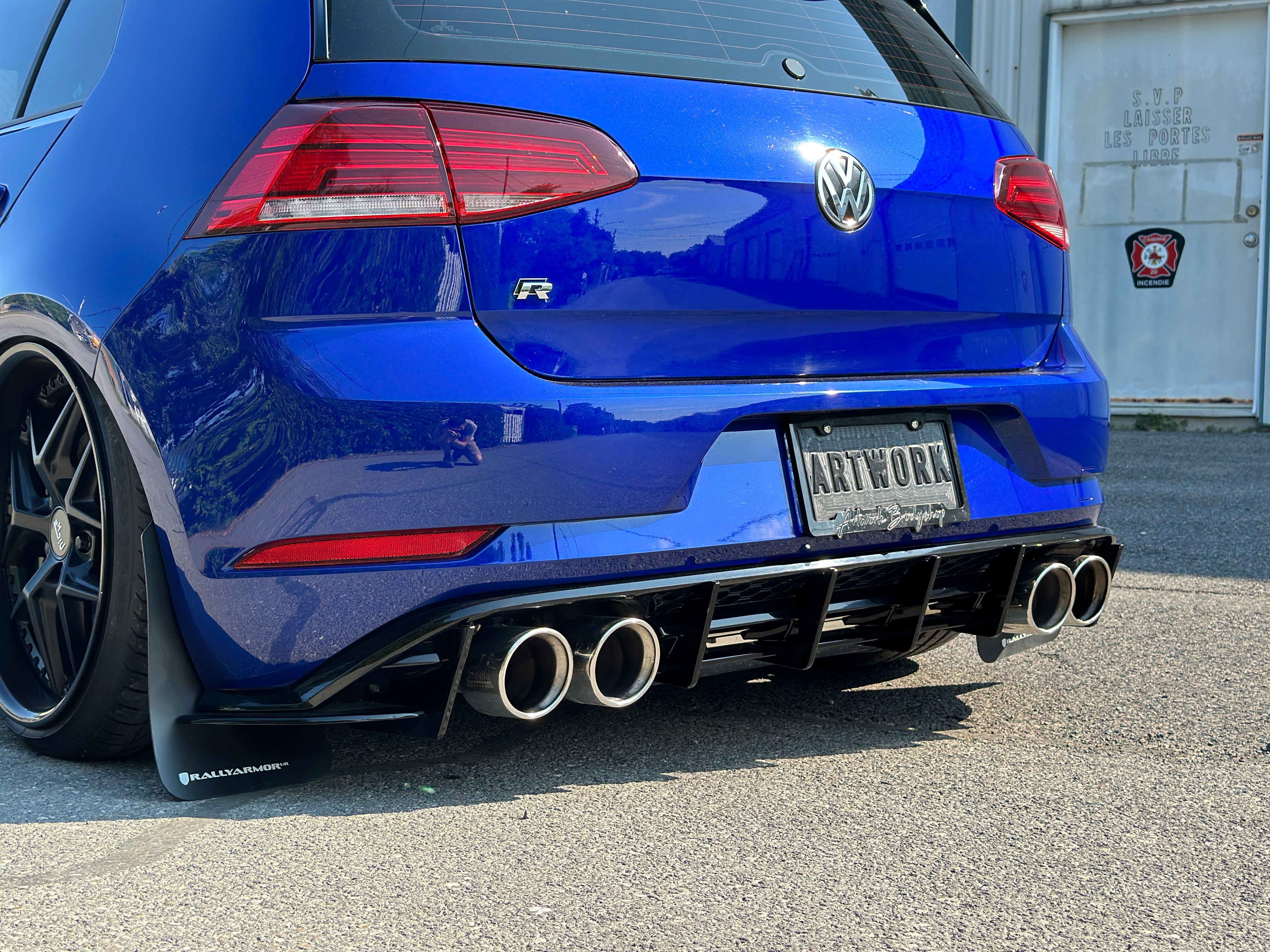 Rear Diffuser - Volkswagen Golf R MK7.5 - Artwork Bodyshop Inc.