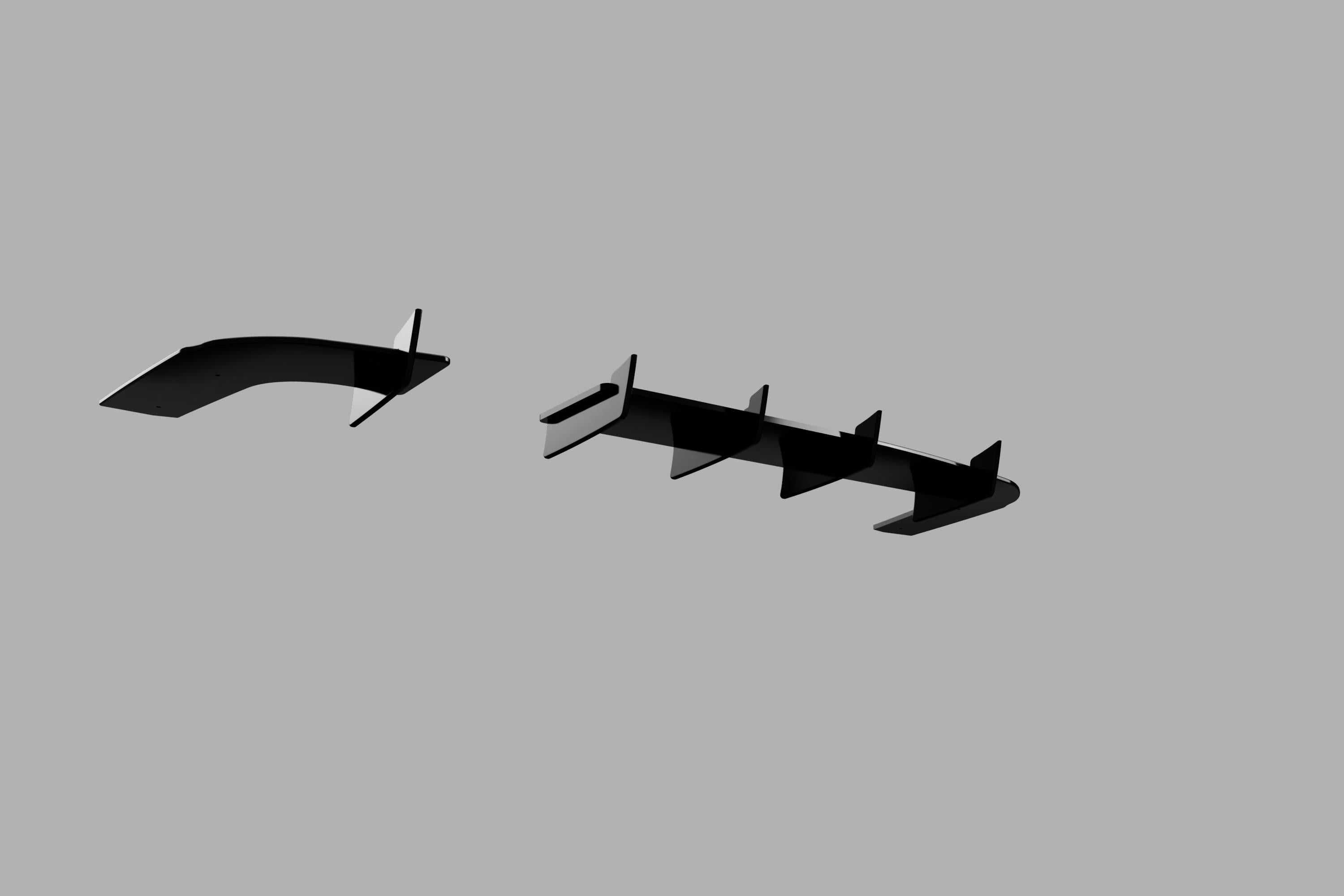 Rear Diffuser - Subaru 2000-2002 Wagon